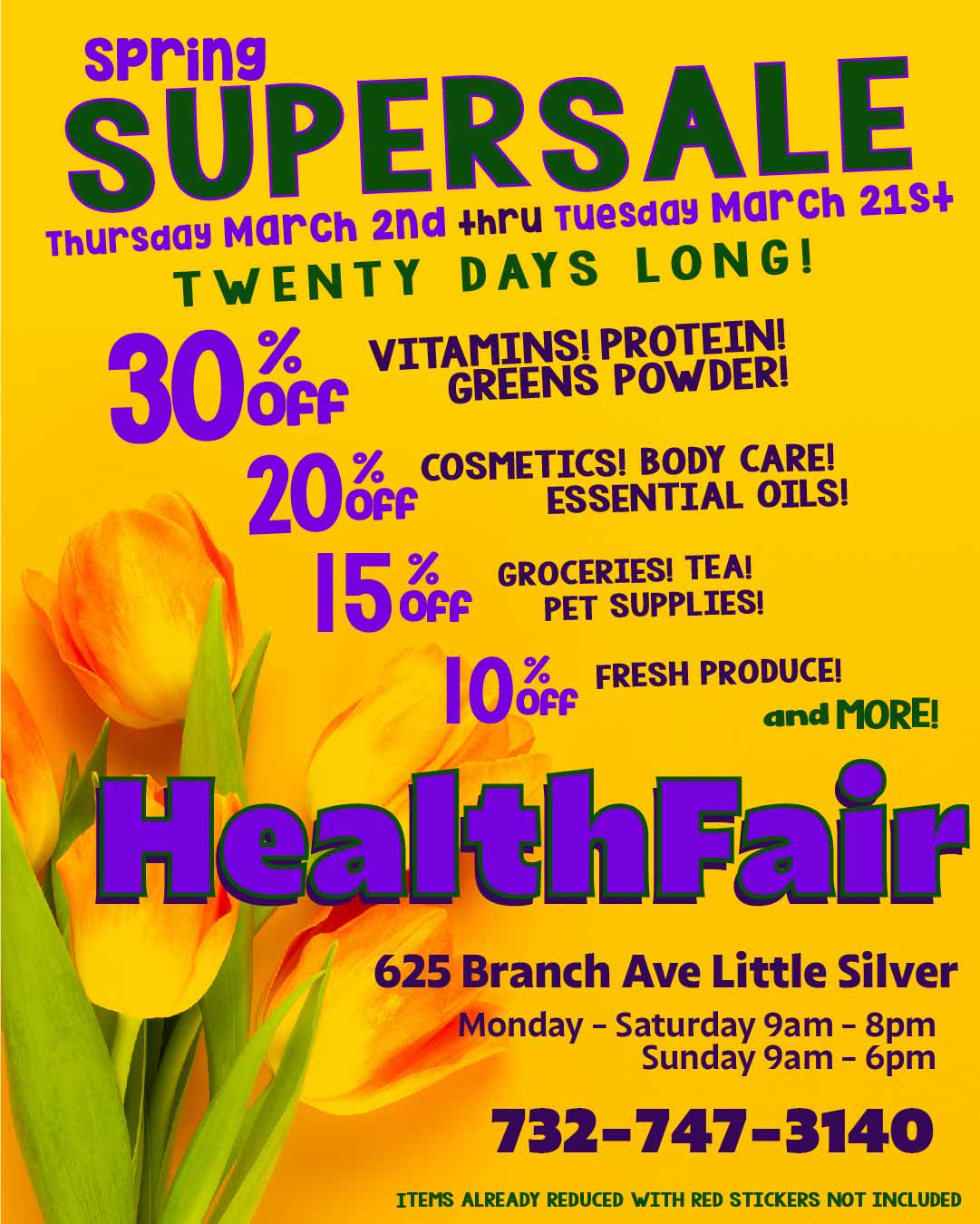 HF Spring Sale Graphic - Sales and Specials